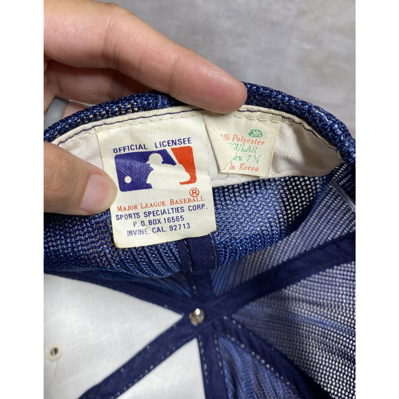 VINTAGE Chicago White Sox Hat Cap Snap Back Mens Red White Blue MLB Baseball 90s - Picture 11 of 12